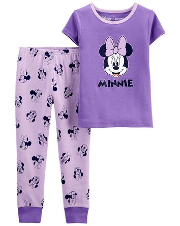 Baby 2-Piece Minnie Mouse 100% Snug Fit Cotton Pajamas