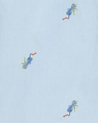 Product image 2 of Toddler Toucan Print Short-Sleeve Button-Front Shirt - Blue