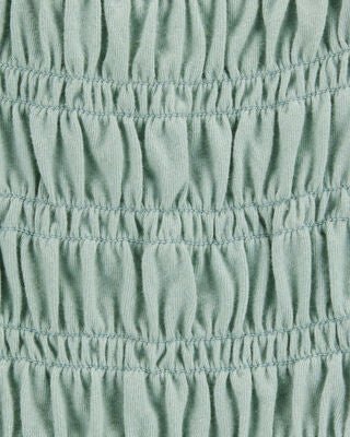 Product image 2 of Baby Short-Sleeve Smocked Top - Green