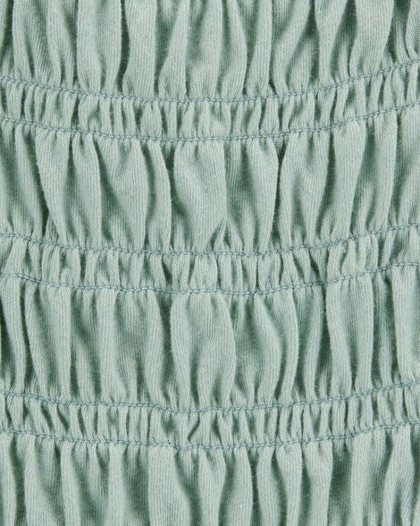  Product image 2 of Baby Short-Sleeve Smocked Top - Green