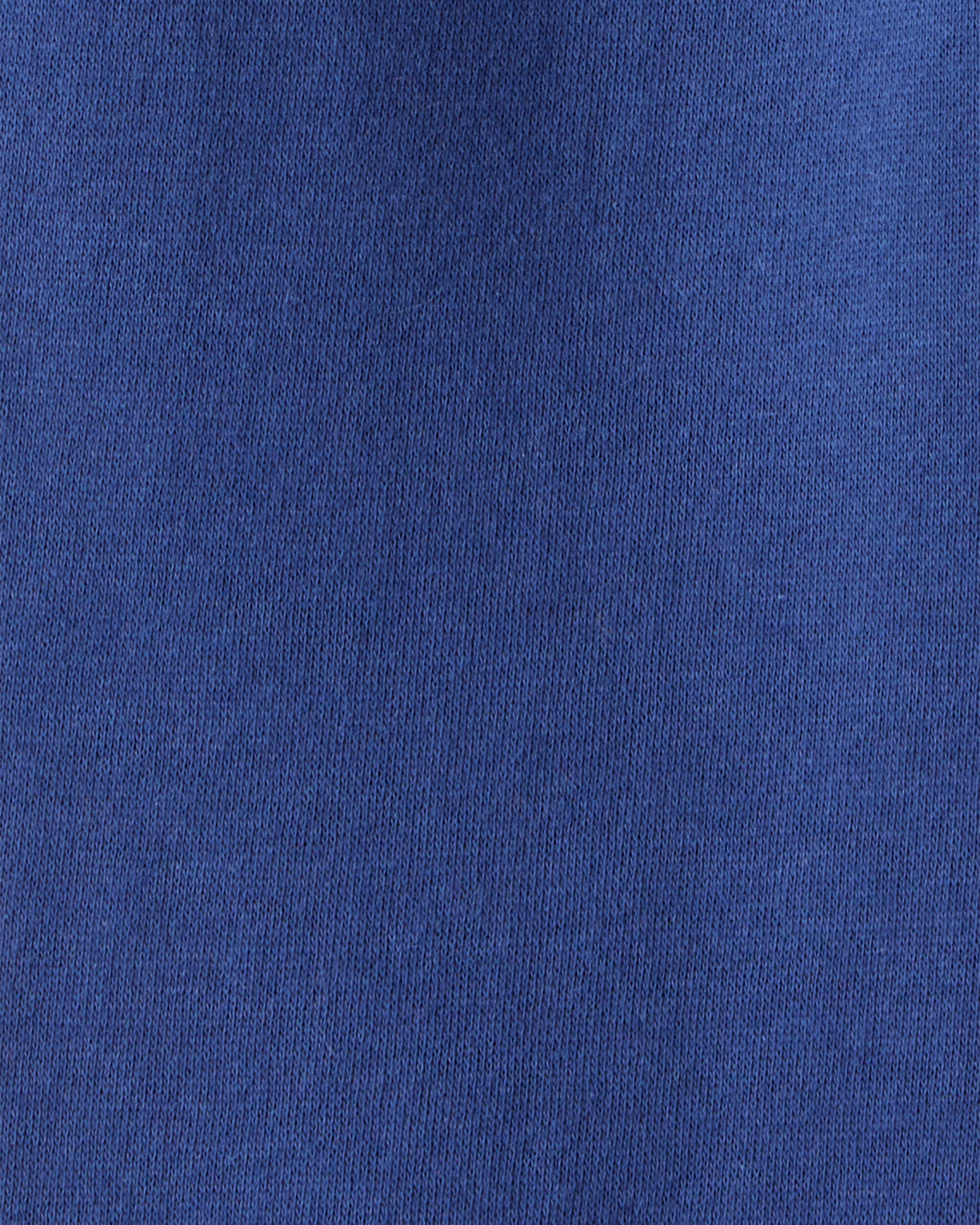 Toddler Boy Solid Fleece Cotton Jogger - Navy