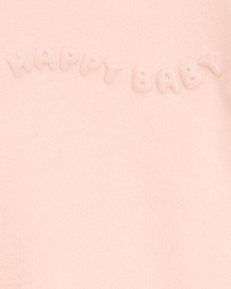 Product image 3 of Baby 2-Piece French Terry Pullover & Short Set - Pink