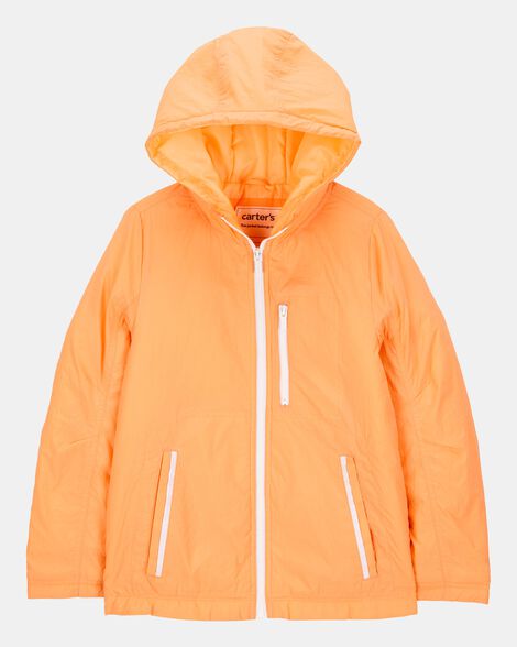 girls midweight athletic jacket - orange