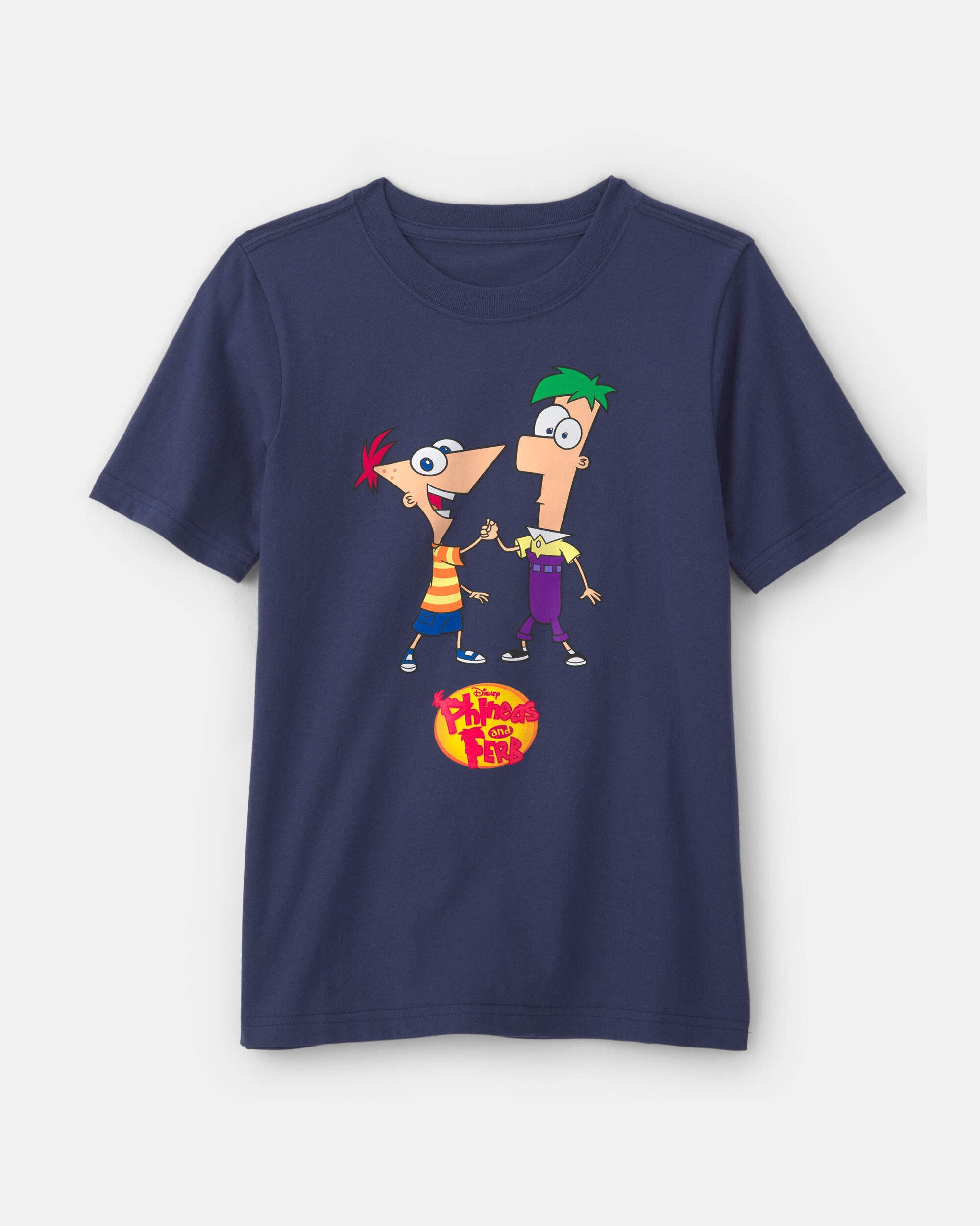 Carters kids phineas and ferb graphic tee 10 Blue 10$