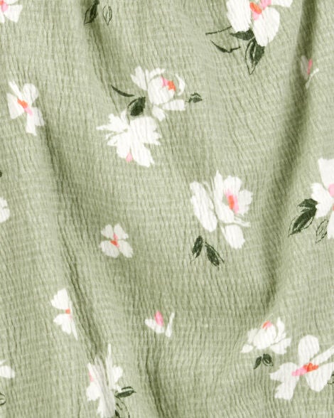  Product image 2 of Toddler 2-Piece Floral Top & Pull-On Pant Set - Green