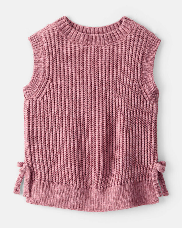 Product image 1 of Toddler Girl Sleeveless Sweater Top - Pink