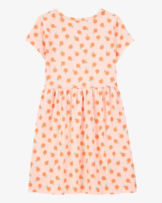 Product image 2 of Kid Orange Print Short-Sleeve Dress