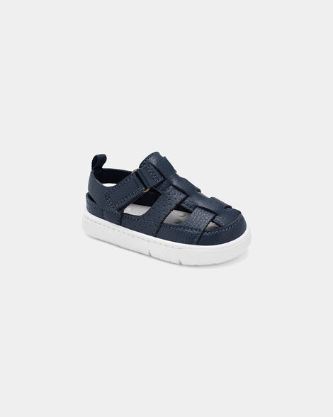 baby boy every step® first walker sandals - blue