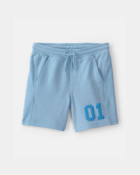 boys varsity french terry shorts - blue