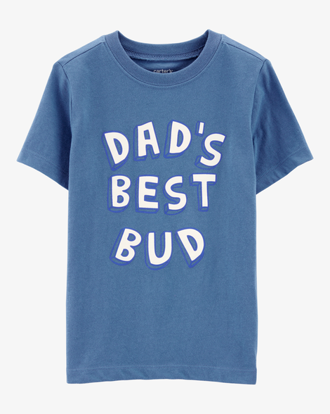 toddler boy dad's best bud graphic tee