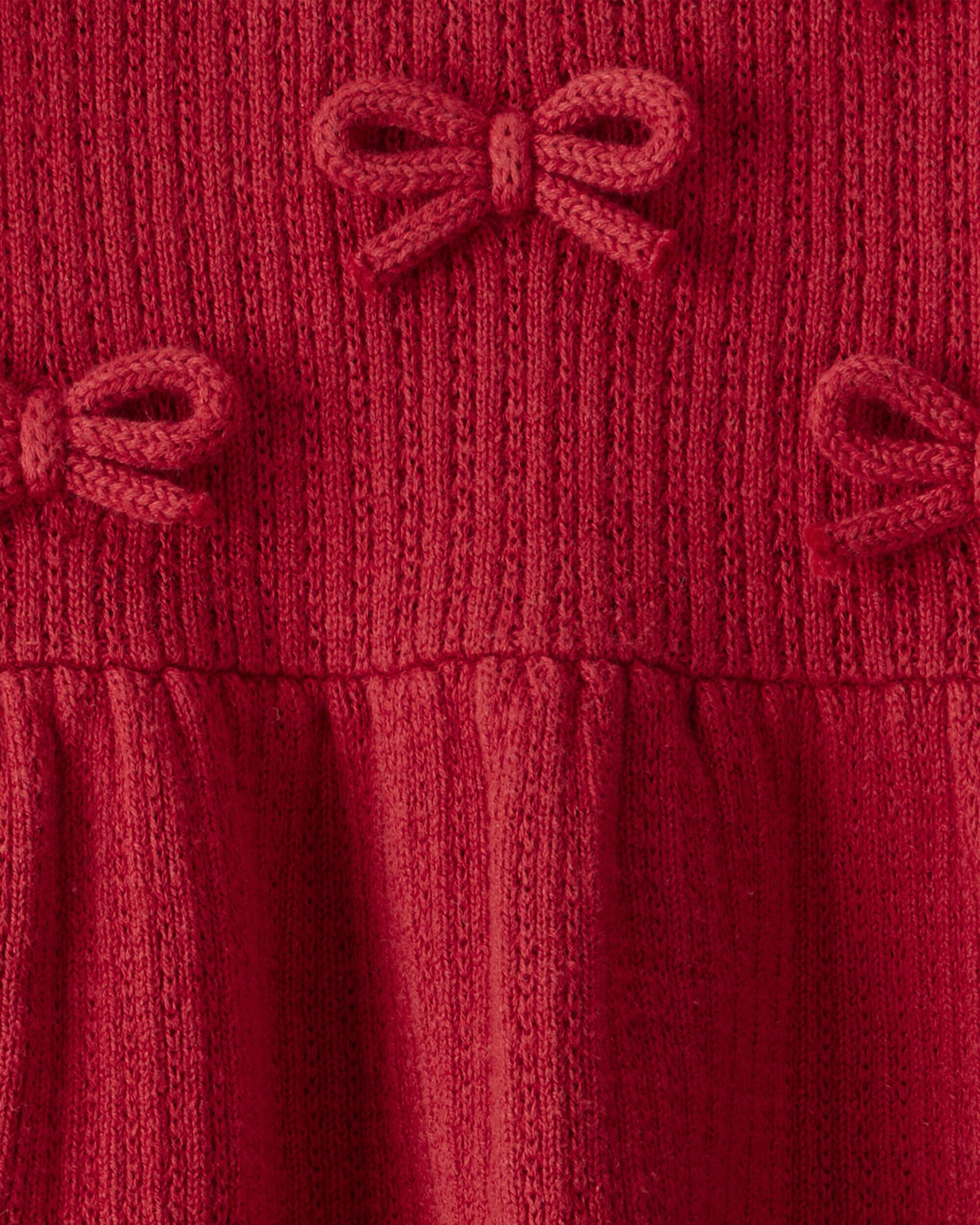 Baby Girl Organic Cotton Sweater Knit Dress