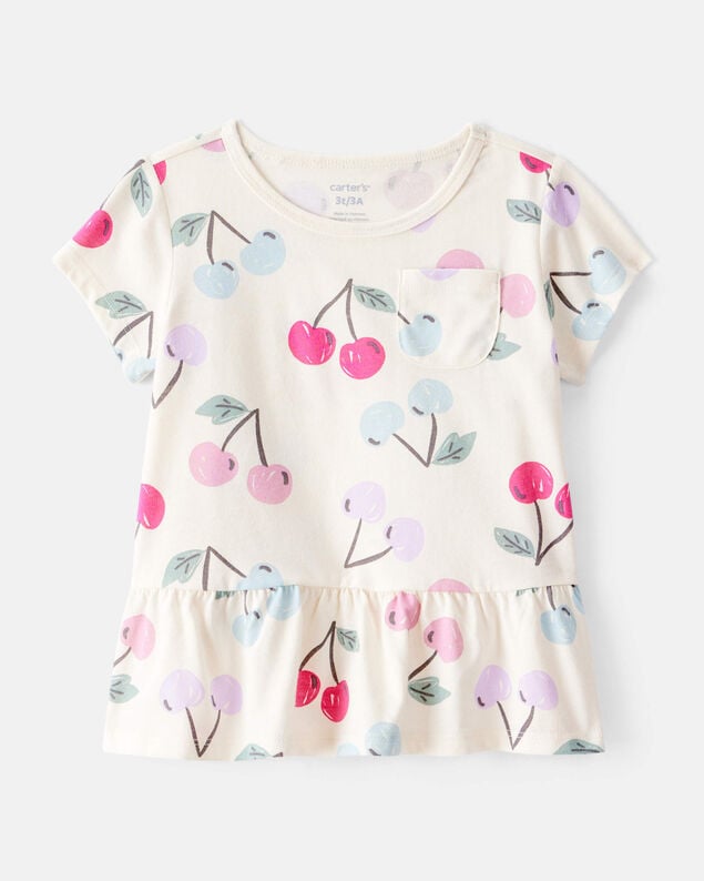Toddler Striped Minnie Short Sleeve Graphic Tee - Pink