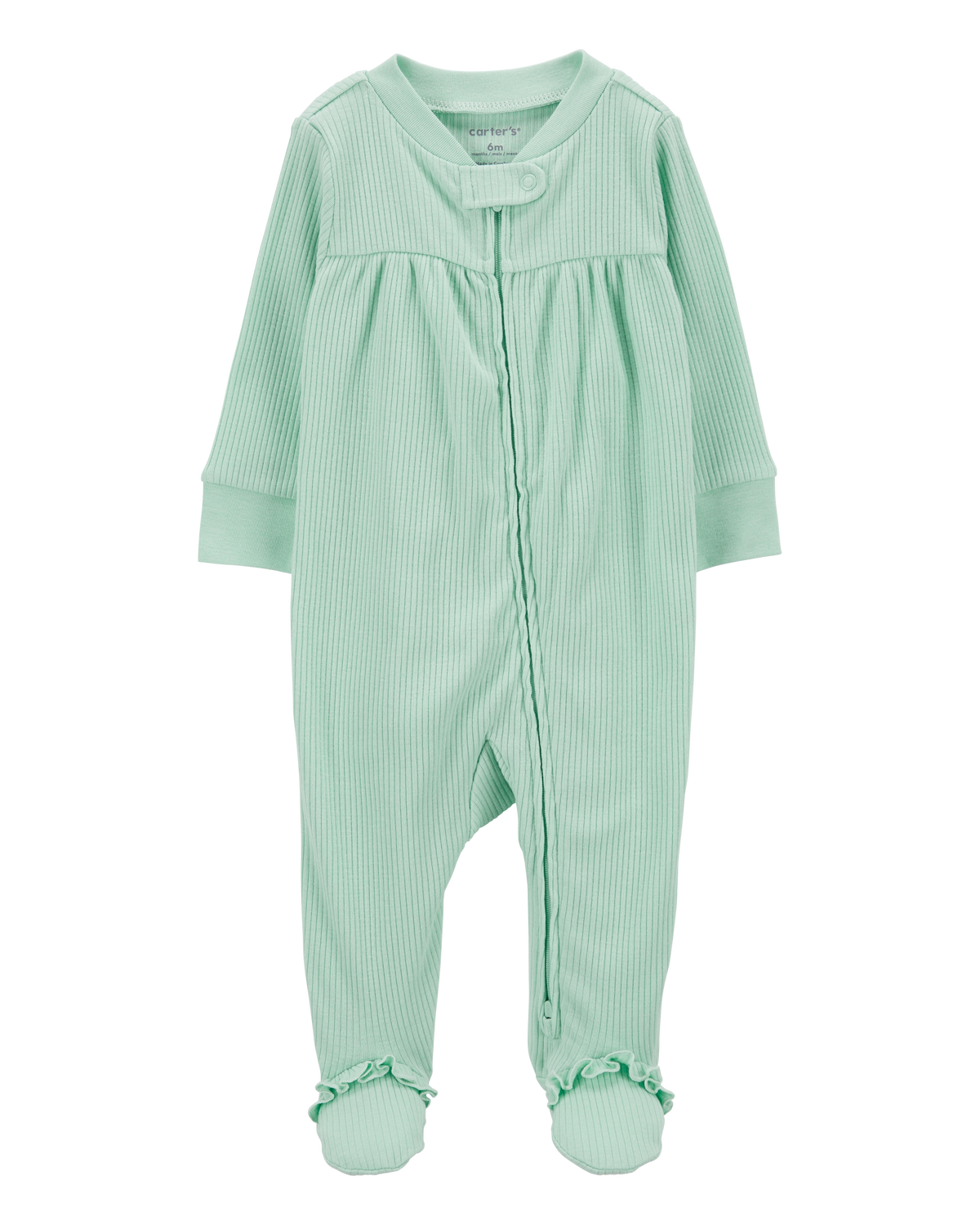Baby Textured 2-Way Zip Sleep & Play Pajamas - Carter's