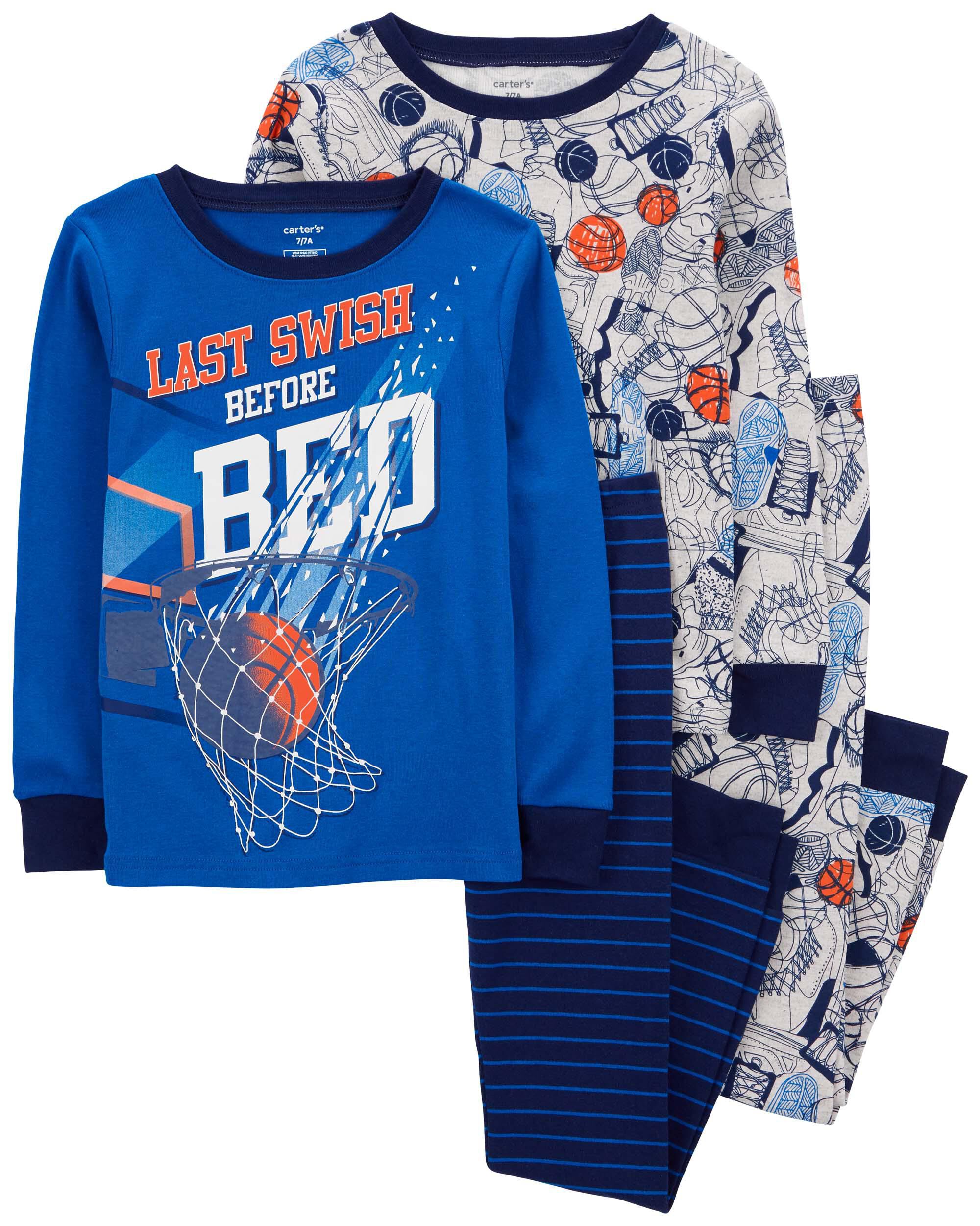 Boys basketball pajamas deals
