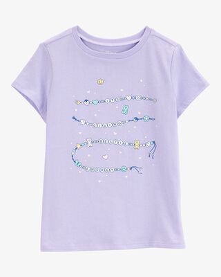 Product image 1 of Kid Friendship Bracelet Short-Sleeve Graphic Tee - Blue