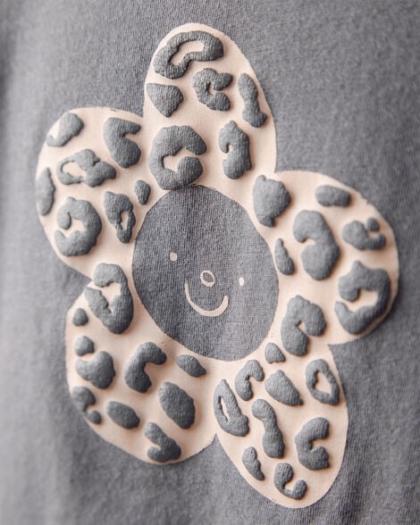 Product image 2 of Toddler Girl Flower Long-Sleeve Graphic Tee - Grey