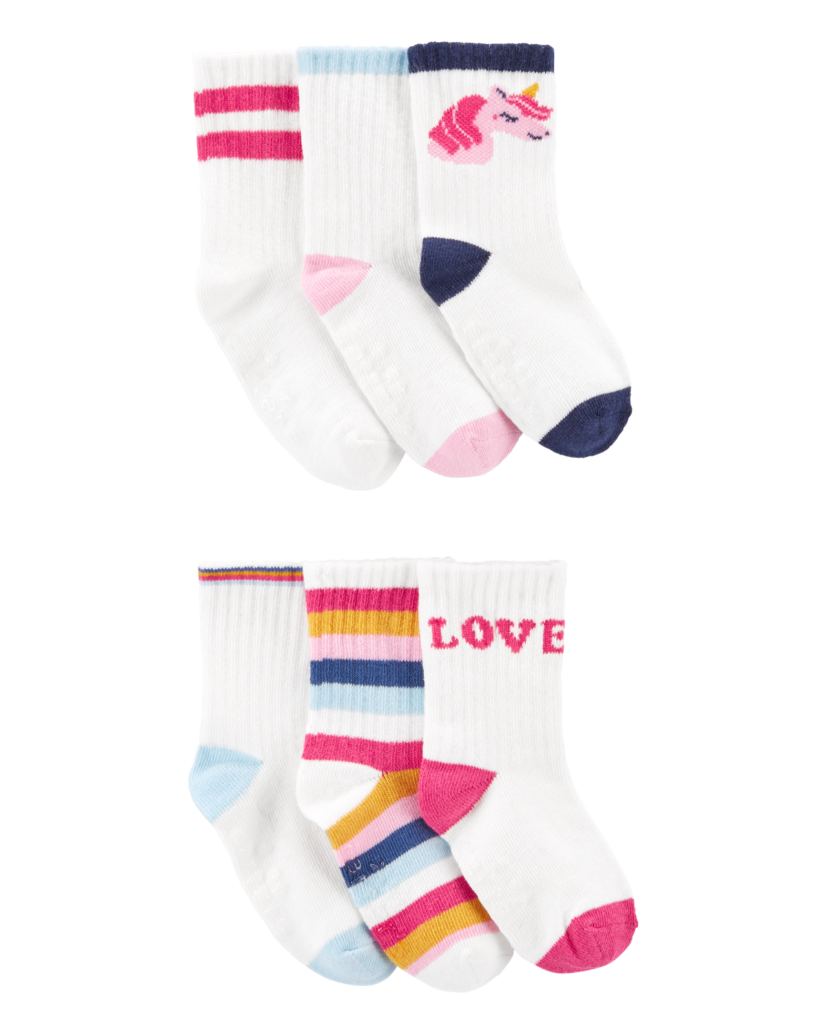 Carter's 3pk Toddler Girl Ankle Socks