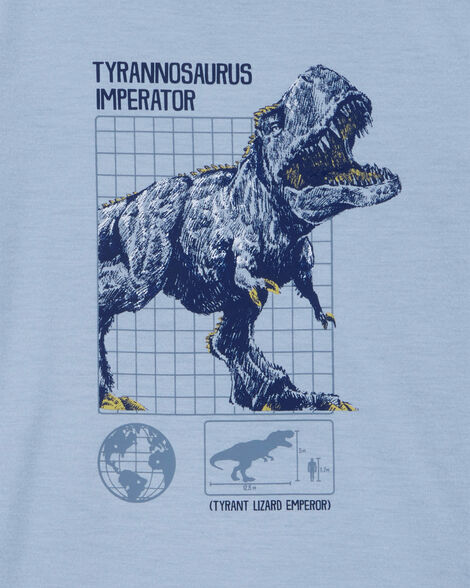  Product image 2 of Boys Dinosaur Loose Fit 2-Piece Pajamas - Blue