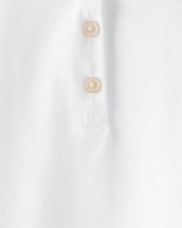 Product image 2 of Toddler Pique Uniform Polo Shirt -  White