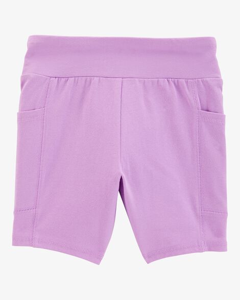 Product image 3 of Kid High-Rise Bike Shorts - Purple