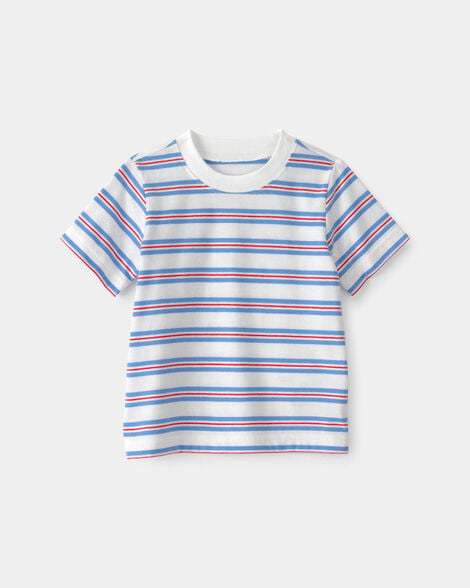 baby striped t-shirt - red/white/blue