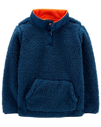 Kid Quarter Zip Sherpa Pullover