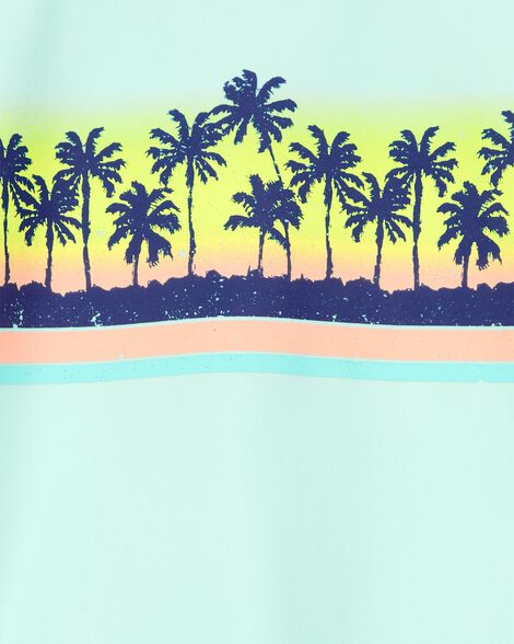  Product image 3 of Toddler 2-Piece Palm Tree Rashguard & Swim Trunk Set