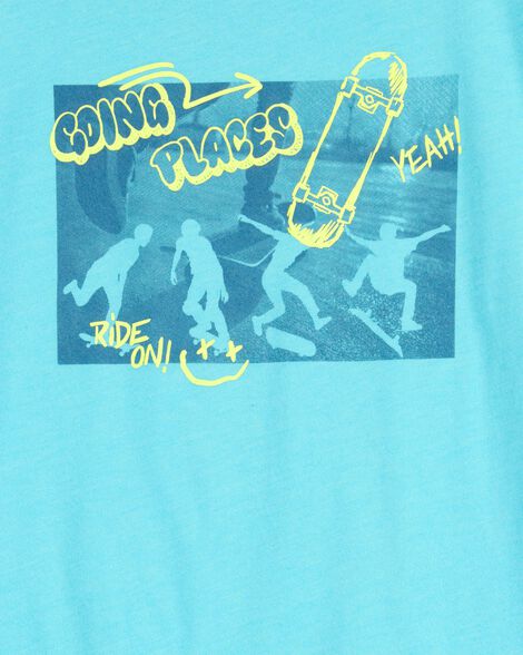  Product image 2 of Kid Going Places Short-Sleeve Graphic Tee - Turquoise