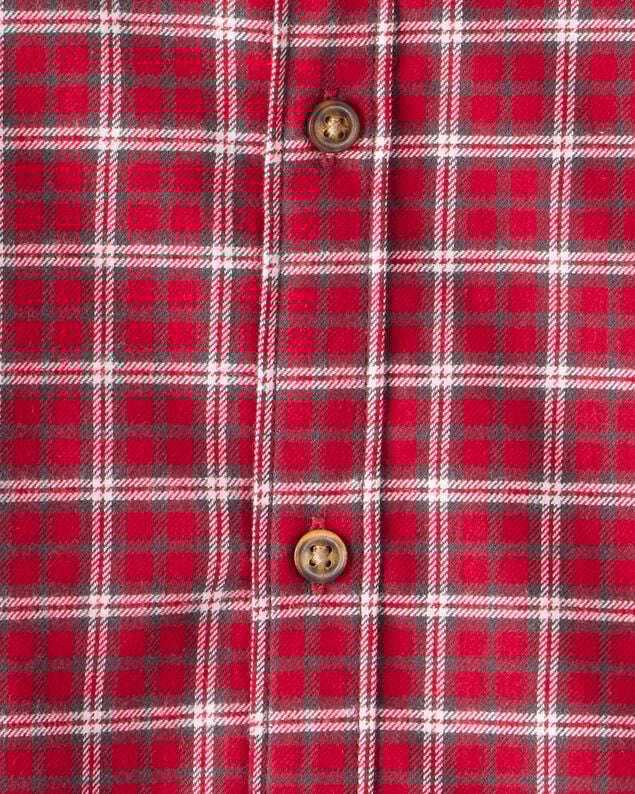 Product image 2 of Toddler Boy Plaid Cotton Long-Sleeve Button-Down Shirt - Red