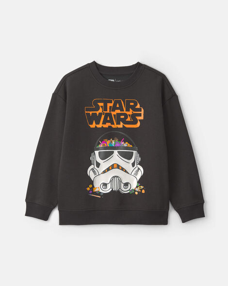 boys star wars halloween pullover sweatshirt - black