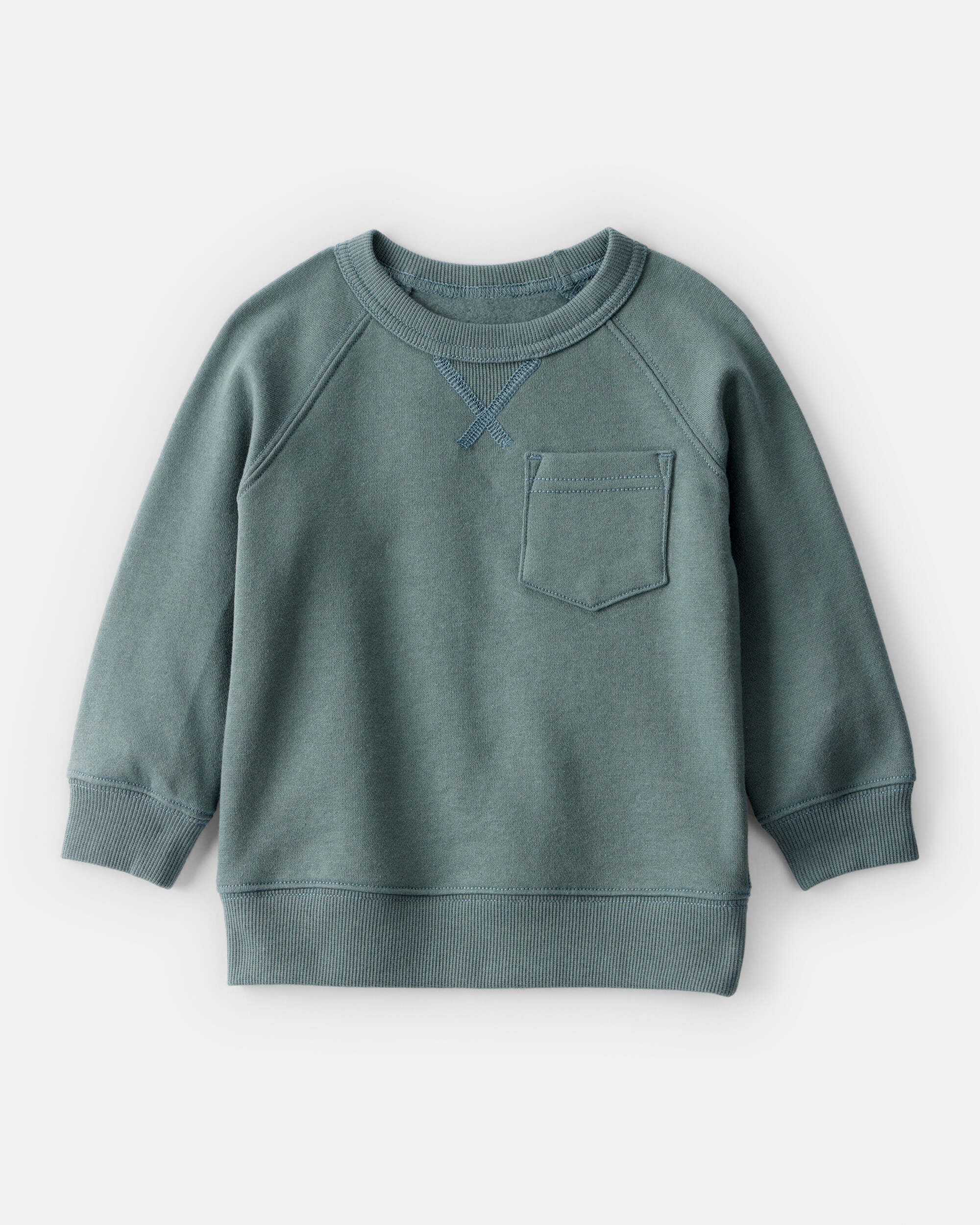 Baby Boy 2-Piece DayDream Fleece Long-Sleeve Sweatshirt & Joggers Set - Green