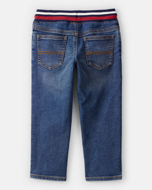 Product image 2 of Toddler Boy Varsity Waistband Denim Jeans