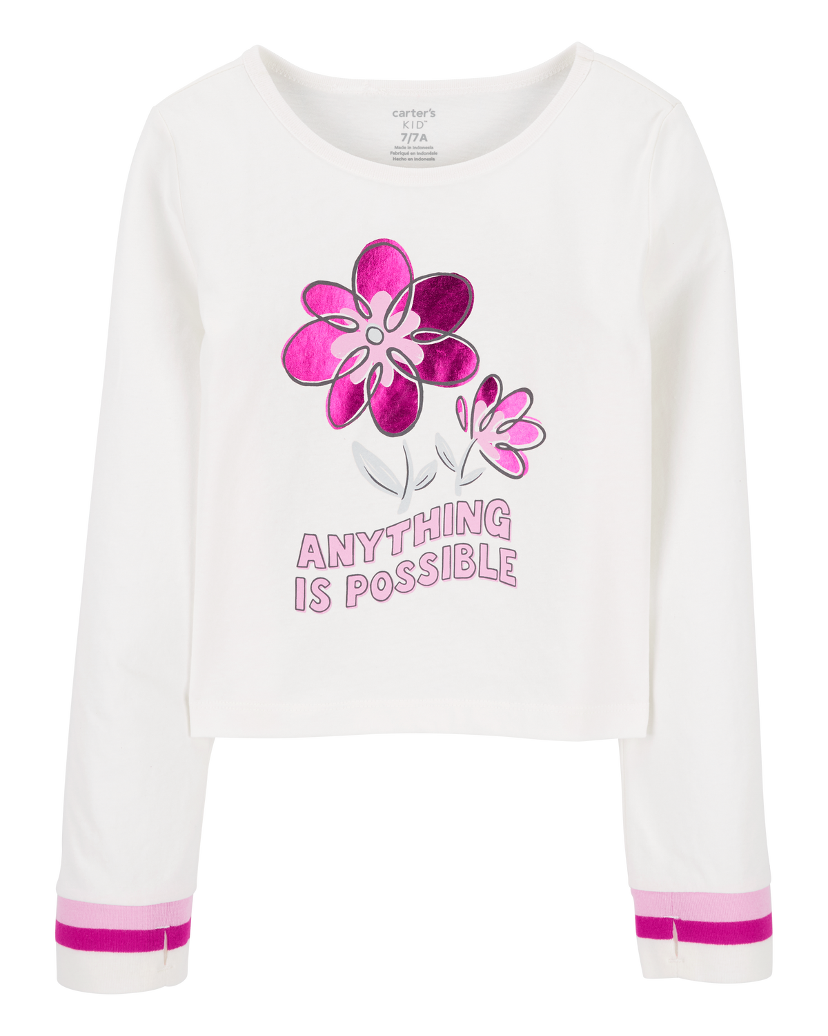 トップス tinytinydoors Long Sleeve Tee - Flower TA3_SWEETIE_MESH_LONG_SLEEVE_T