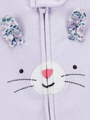 Purple - Baby Bunny Fleece Zip-Up Footie Sleep & Play Pajamas, Selected