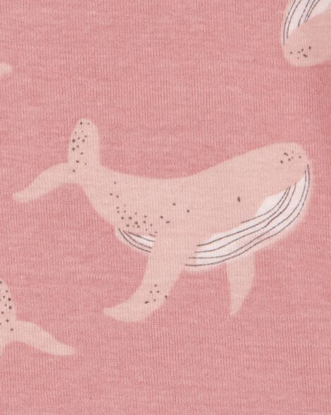 Product image 2 of Baby Whale Print Snug Fit Cotton 4-Piece Pajamas