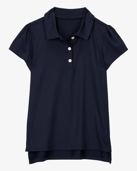 Product image 1 of Kid Active Uniform Polo Shirt in Moisture Wicking BeCool™ Fabric - Navy