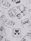 Grey - Kid Minecraft Print Pullover - Grey, Selected