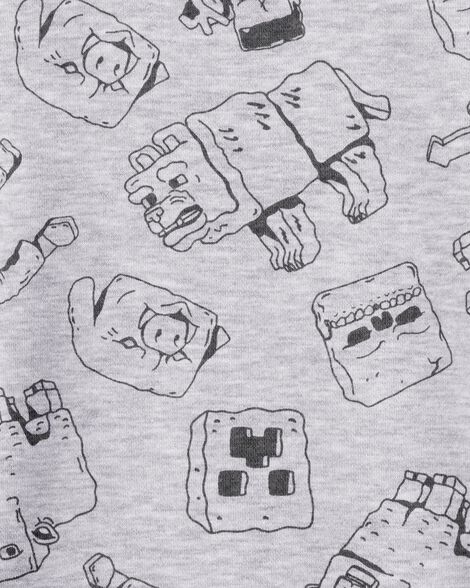  Product image 2 of Kid Minecraft Print Pullover - Grey