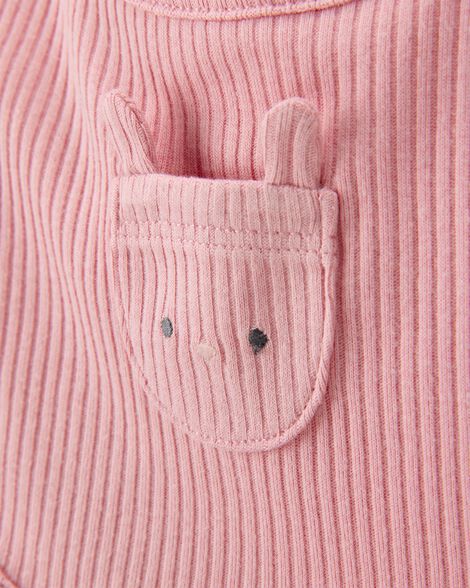 Product image 3 of Baby 3-Pack Floral Bibs - Pink/Ivory