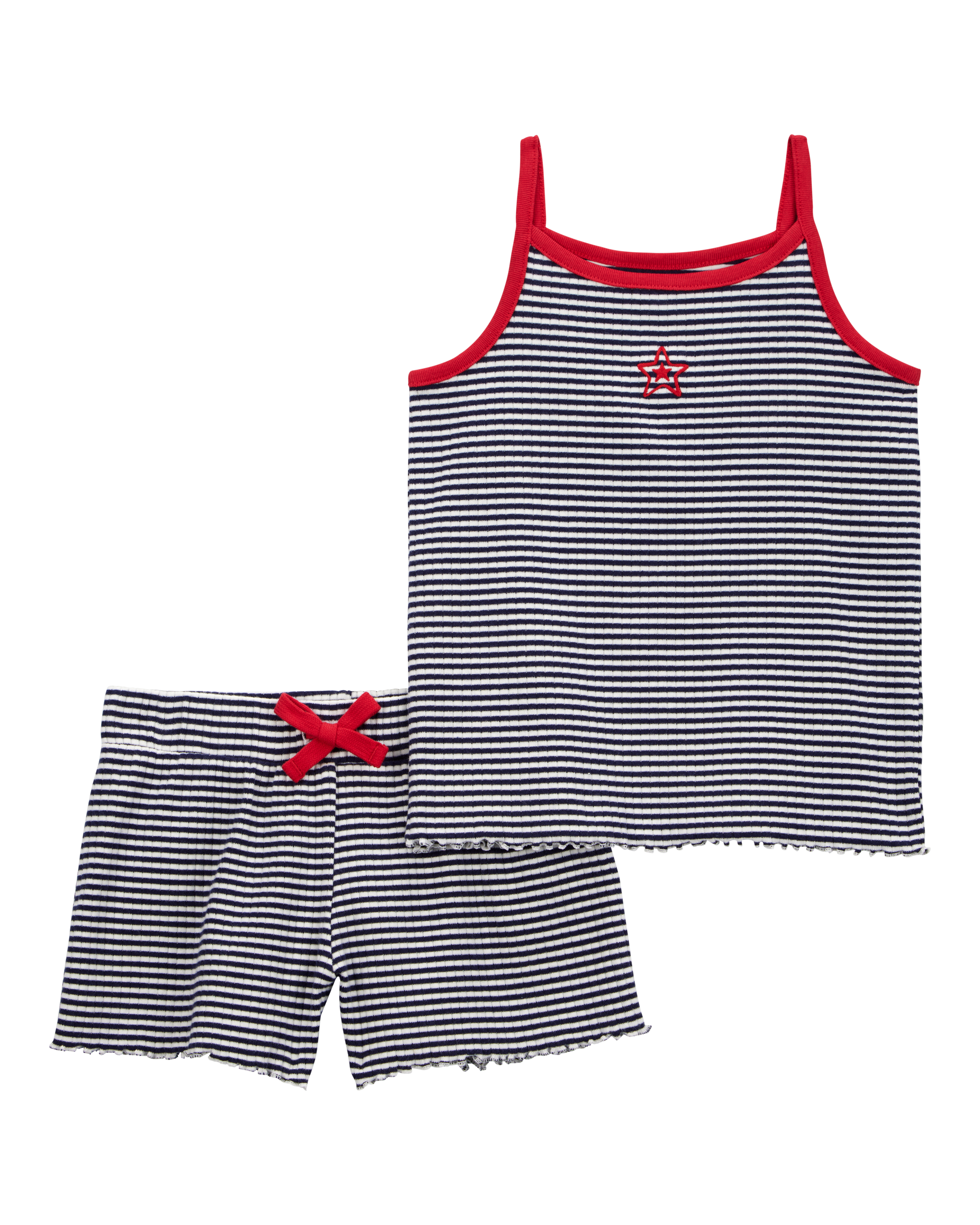 Toddler 2-Piece Striped Tank & Short Set