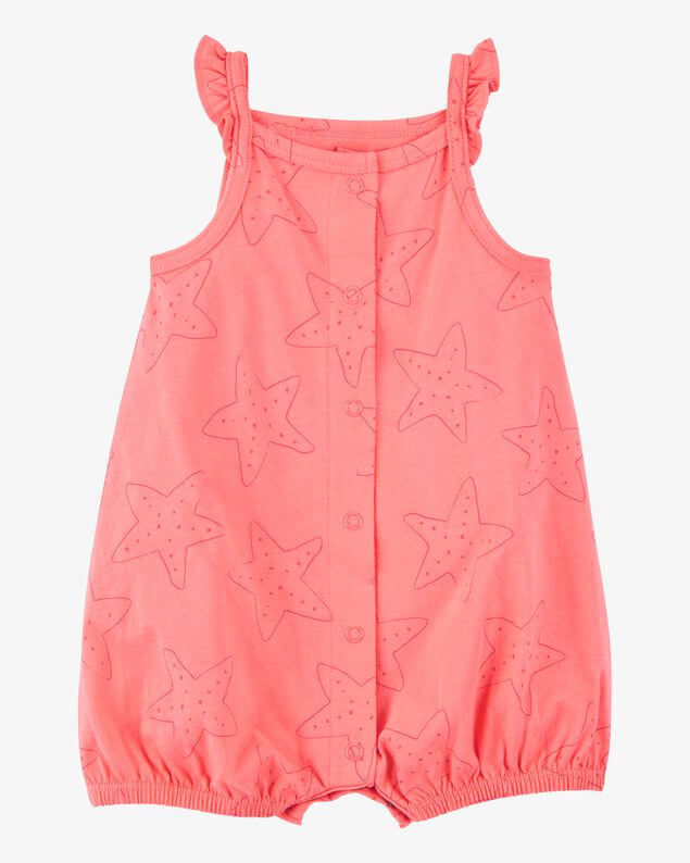 Product image 1 of Baby Starfish Snap-Up Cotton Romper
