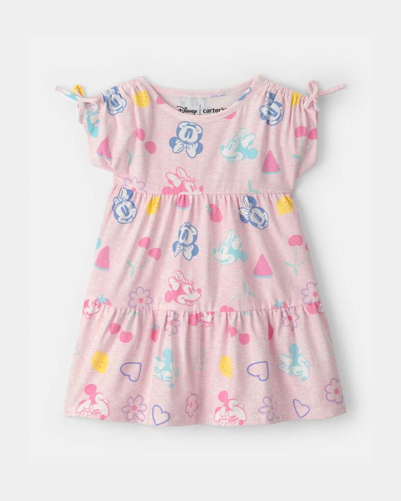 Carter's baby girl disney© minnie mouse fruit dress 12M Pink