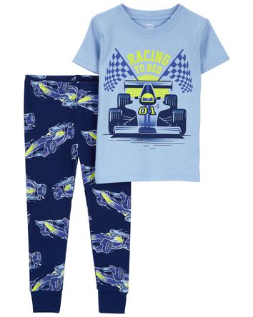 Toddler 1-Piece Racing 100% Snug Fit Cotton Pajamas