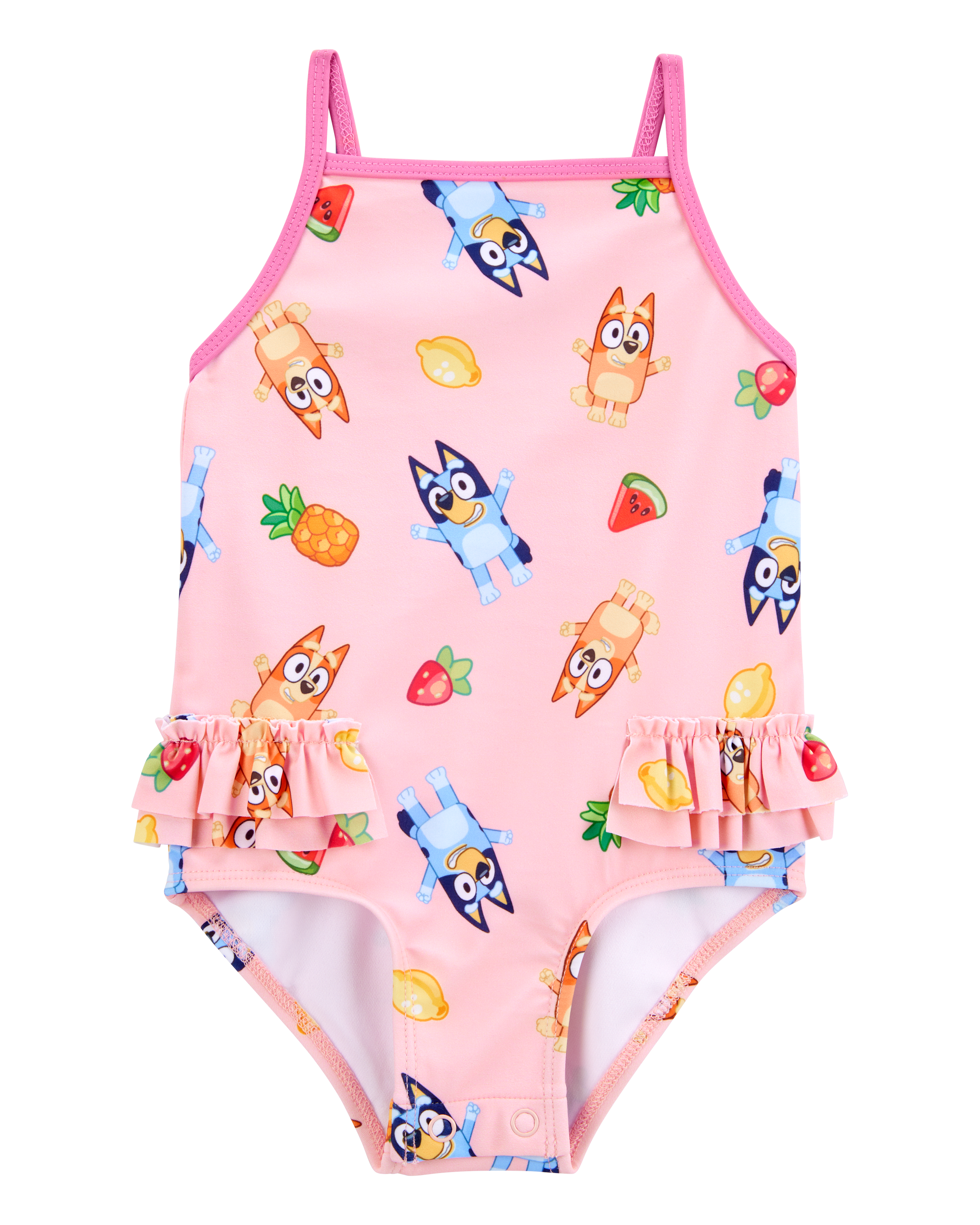 Baby Girl Bluey™ 1-Piece Swimsuit - Pink