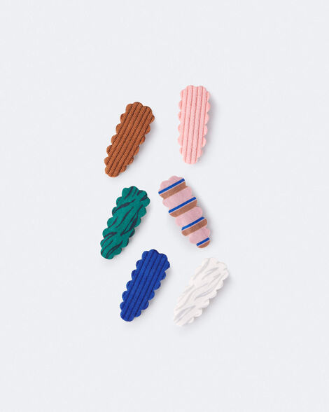 Toddler Girl 6-Pack Scalloped Hair Clips