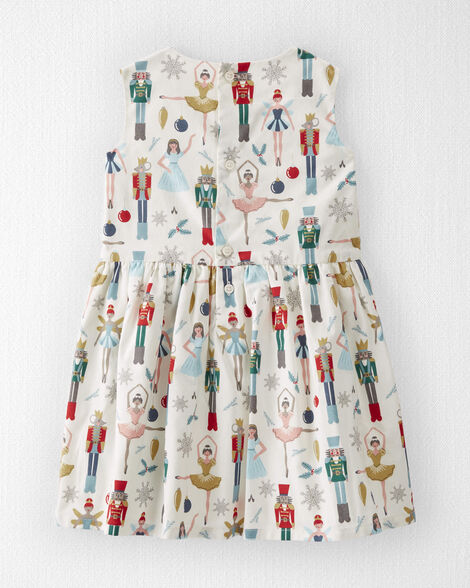 Product image 2 of Toddler Organic Cotton Dress in Holiday Nutcracker