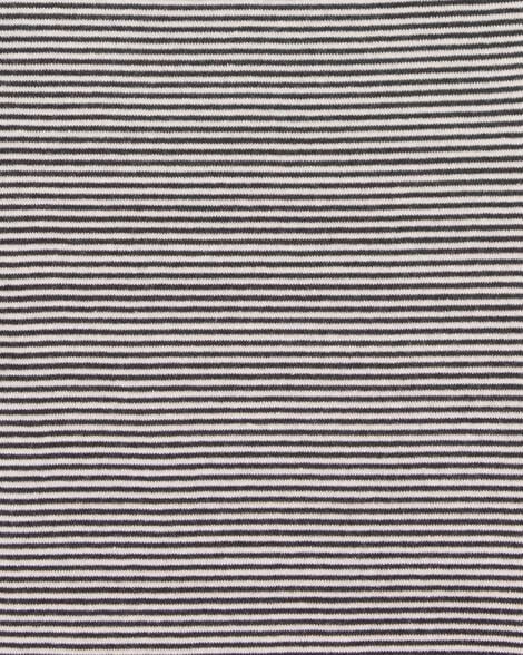 Product image 2 of Baby Girl 5-Pack Striped Butterfly Short-Sleeve Cotton Bodysuits - Black/White