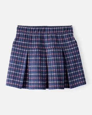 Product image 1 of Kid Plaid Pleated Pull-On Skort