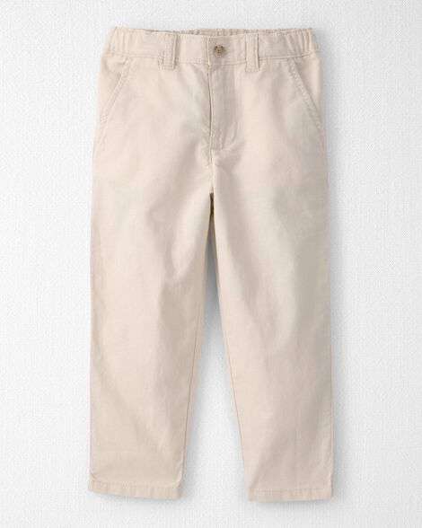 Toddler Boy Linen Pants Made with Organic Cotton