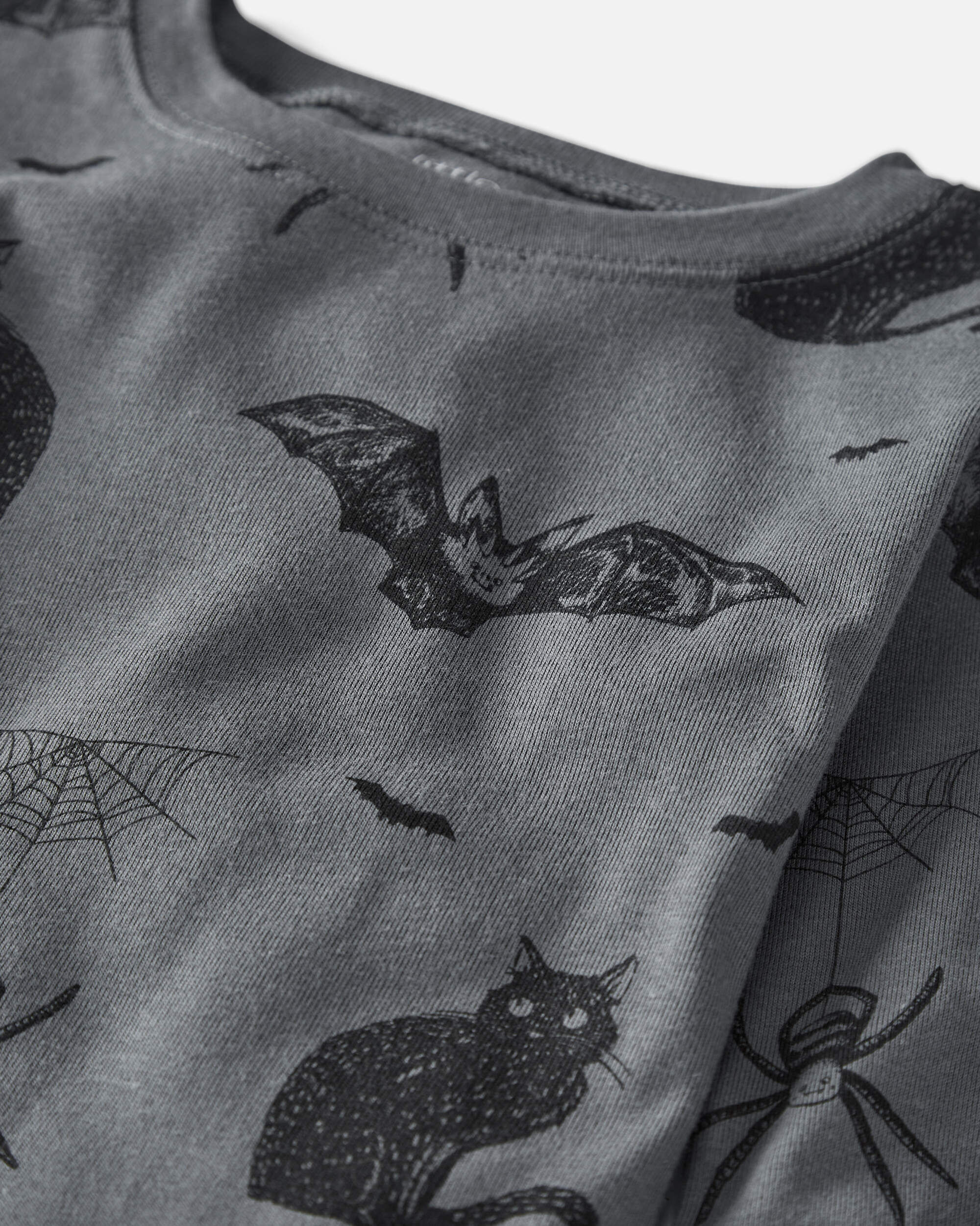 Kid Organic Cotton Pajamas Spooky Creatures Print